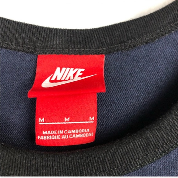 Nike Logo Tank Top Navy Blue Spellout Athleisure - Picture 3 of 6